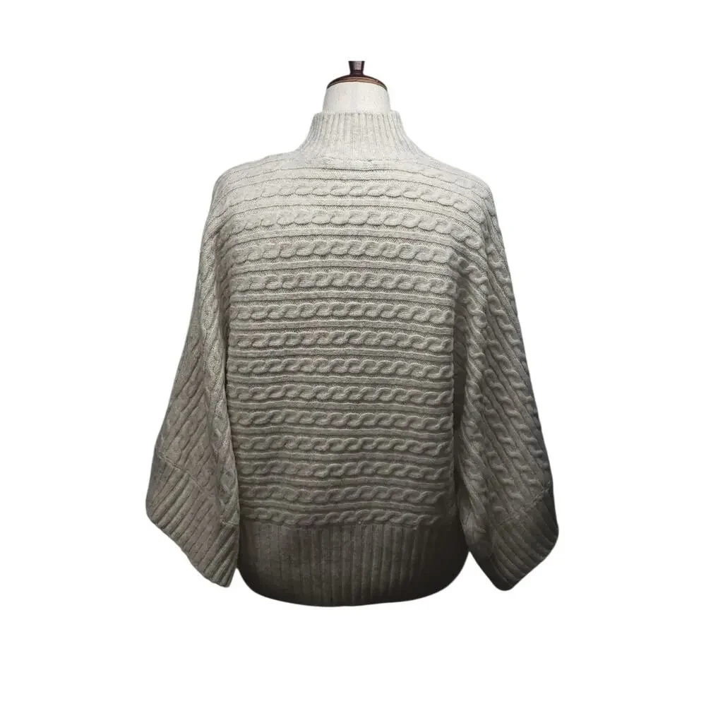 Marc New York 3X Oatmeal Cable Knit Sweater NWT Cozycore Soft Neutral Hygge
